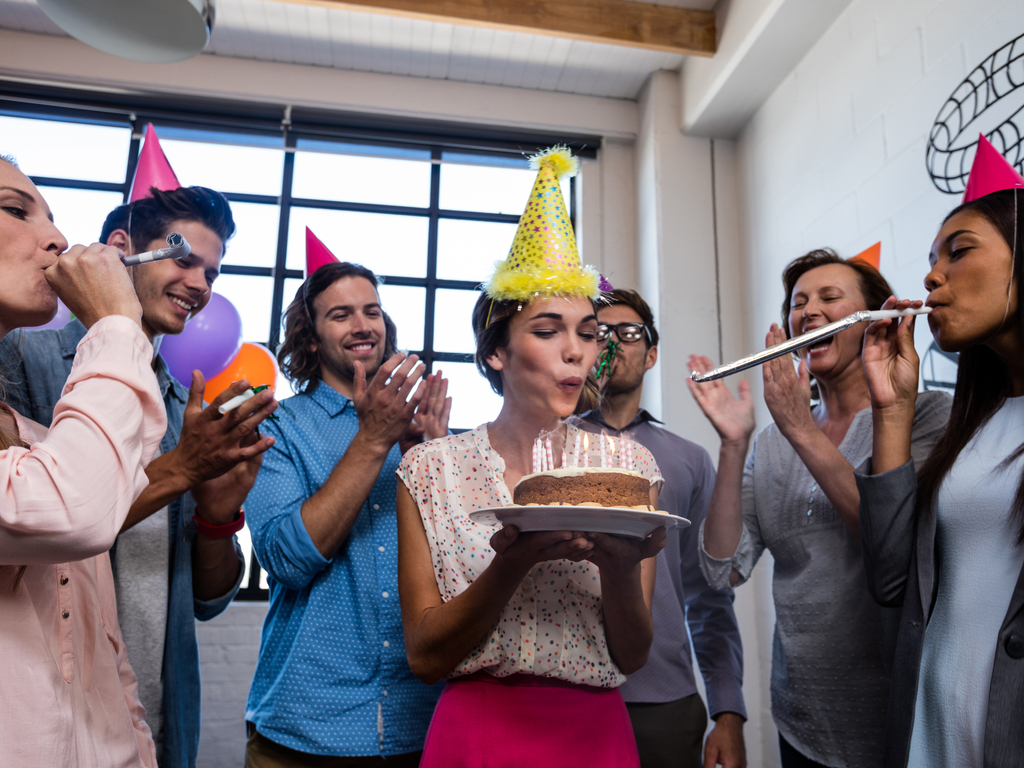 Employees Celebrating Birthday